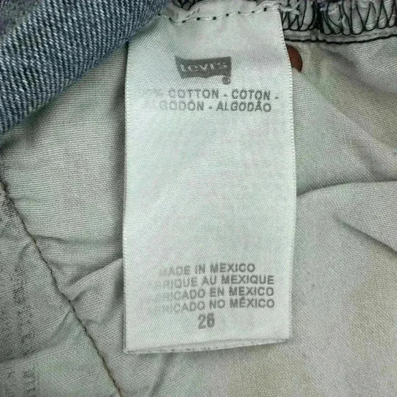 Levi’s 501 Original Denim Shorts Mid Rise | Medium Wash Blue | SZ 26 - Picture 6 of 9